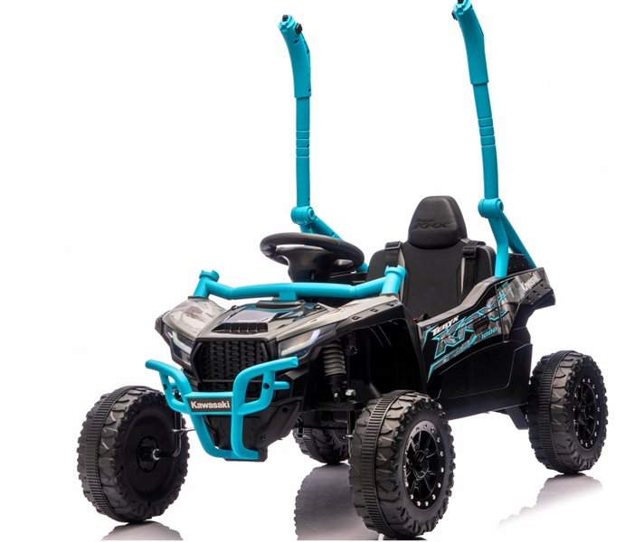 Дитячий електромобіль KAWASAKI TERYX UTV 4x4, блакитний JS330 фото