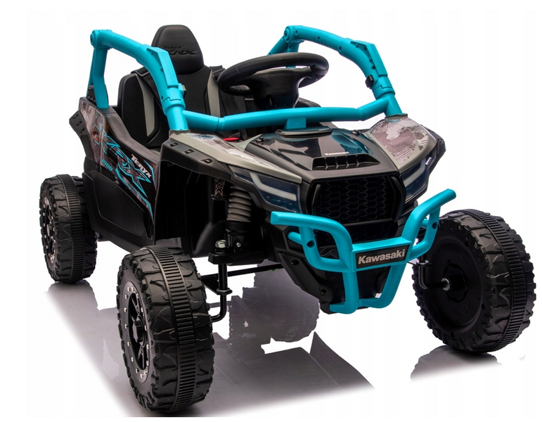 Дитячий електромобіль KAWASAKI TERYX UTV 4x4, блакитний JS330 фото
