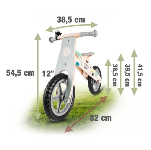 Велобіг дерев'яний Ricokids RC-611 сірий 7610 7610 фото