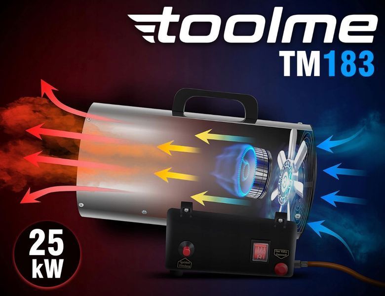 Газова теплова гармата Toolme TM183 &mdash; 25 кВт  TM183 фото